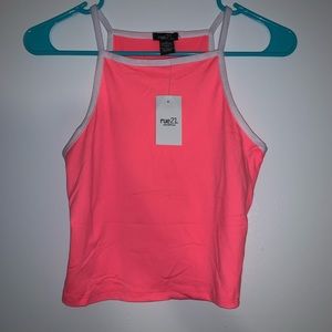 NWT Neon Pink Crop Top